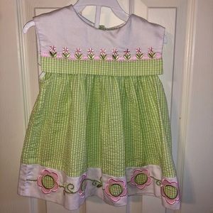 Flower Seersucker Dress